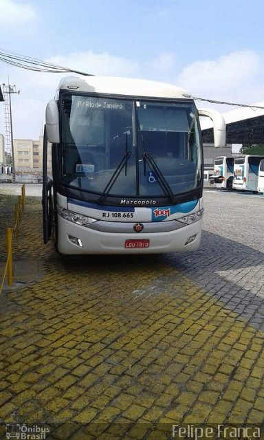 Auto Viação 1001 RJ 108.665 na cidade de São Paulo, São Paulo, Brasil, por Felipe França. ID da foto: 4028344.