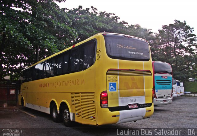 Viação Itapemirim 5851 na cidade de Salvador, Bahia, Brasil, por Mairan Santos. ID da foto: 4029449.