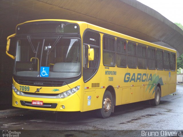 Viação Garcia 7099 na cidade de Londrina, Paraná, Brasil, por Bruno Oliveira. ID da foto: 4030728.