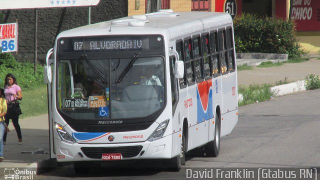 Reunidas Transportes Urbanos 0830 na cidade de Natal, Rio Grande do Norte, Brasil, por David Franklin. Número da foto: #4030525.