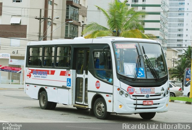 Transporte Alternativo de São Vicente 116 na cidade de São Vicente, São Paulo, Brasil, por Ricardo Luiz. ID da foto: 4030459.