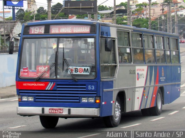 Viação São José de Transportes 53 na cidade de Santo André, São Paulo, Brasil, por Adam Xavier Rodrigues Lima. ID da foto: 4029388.