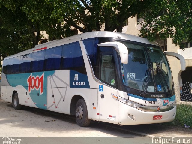 Auto Viação 1001 RJ 108.487 na cidade de Belford Roxo, Rio de Janeiro, Brasil, por Felipe França. ID da foto: 4028718.