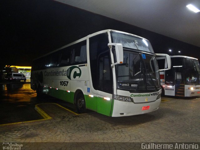 Viação Continental de Transportes 1057 na cidade de Ribeirão Preto, São Paulo, Brasil, por Guilherme Antonio. ID da foto: 4030208.