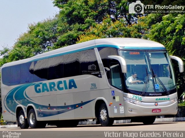 Viação Garcia 7916 na cidade de Maringá, Paraná, Brasil, por Victor Hugo Guedes Pereira. Número da foto: #3968727.