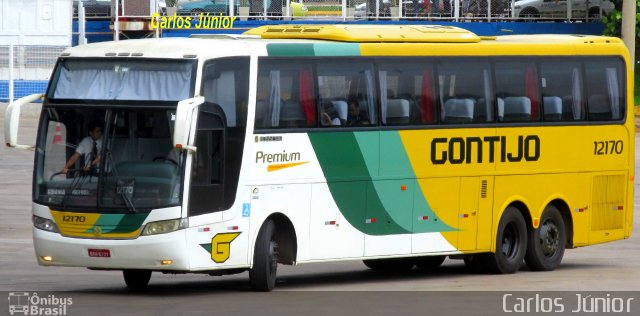 Empresa Gontijo de Transportes 12170 na cidade de Goiânia, Goiás, Brasil, por Carlos Júnior. ID da foto: 3968859.