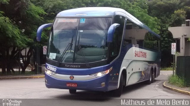 Viação Salutaris e Turismo 13980 na cidade de São Paulo, São Paulo, Brasil, por Matheus de Melo Bento. Número da foto: #3968282.