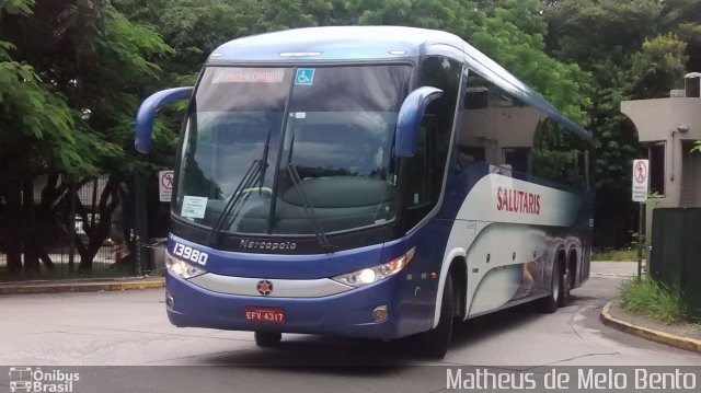 Viação Salutaris e Turismo 13980 na cidade de São Paulo, São Paulo, Brasil, por Matheus de Melo Bento. ID da foto: 3968282.