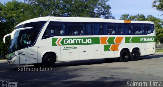 Empresa Gontijo de Transportes 21690 na cidade de Vitória, Espírito Santo, Brasil, por Saimom  Lima. Número da foto: #3968350.