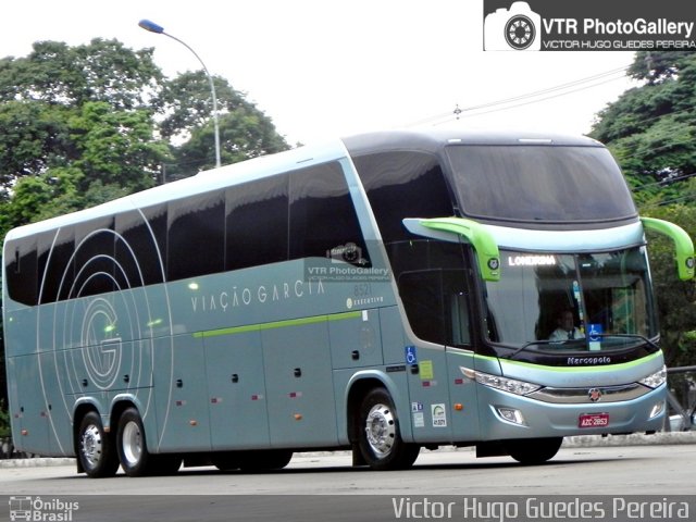 Viação Garcia 8521 na cidade de Maringá, Paraná, Brasil, por Victor Hugo Guedes Pereira. Número da foto: #3968729.