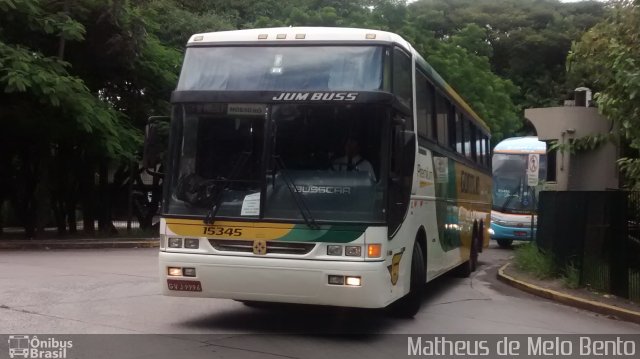 Empresa Gontijo de Transportes 15345 na cidade de São Paulo, São Paulo, Brasil, por Matheus de Melo Bento. ID da foto: 3968296.