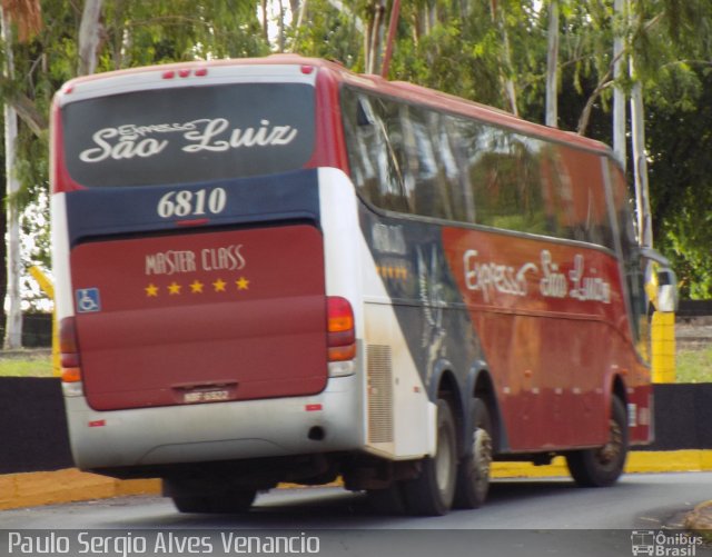 Expresso São Luiz 6810 na cidade de Cuiabá, Mato Grosso, Brasil, por Paulo Sergio Alves Venancio. ID da foto: 3970310.