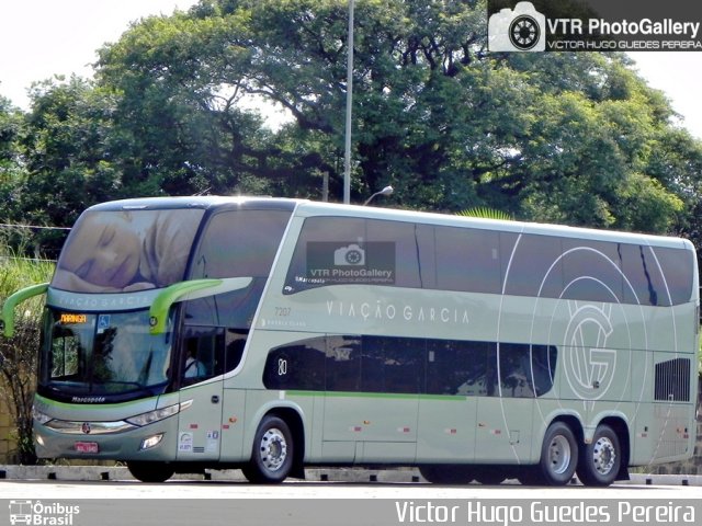 Viação Garcia 7207 na cidade de Maringá, Paraná, Brasil, por Victor Hugo Guedes Pereira. ID da foto: 3970866.