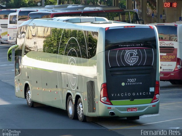 Viação Garcia 7007 na cidade de Ribeirão Preto, São Paulo, Brasil, por Fernando Reis. ID da foto: 3970080.