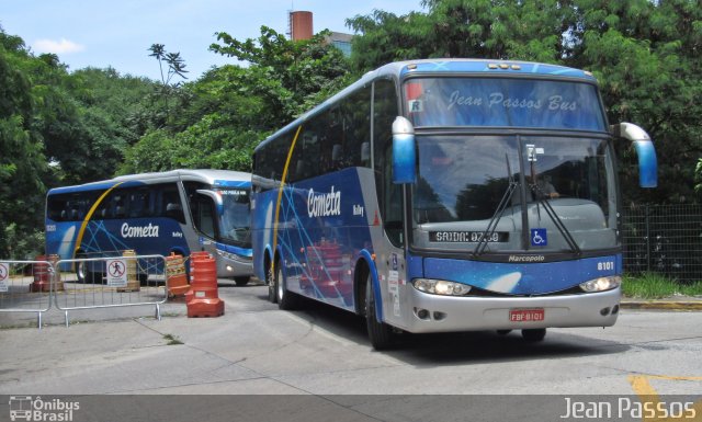 Viação Cometa 8101 na cidade de São Paulo, São Paulo, Brasil, por Jean Passos. Número da foto: #3971212.