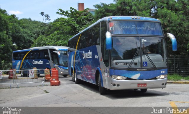 Viação Cometa 8101 na cidade de São Paulo, São Paulo, Brasil, por Jean Passos. ID da foto: 3971212.