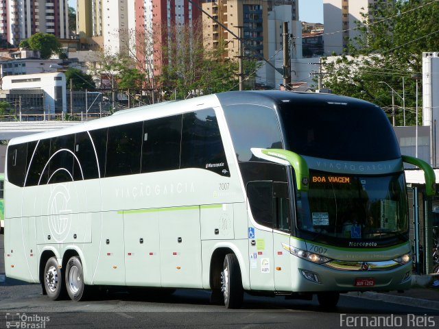 Viação Garcia 7007 na cidade de Ribeirão Preto, São Paulo, Brasil, por Fernando Reis. ID da foto: 3970097.