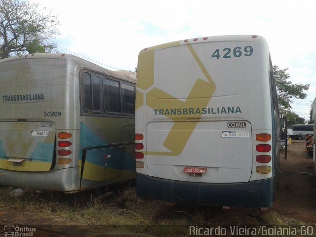 Transbrasiliana Transportes e Turismo 4269 na cidade de Goiânia, Goiás, Brasil, por Ricardo Vieira. ID da foto: 3971648.