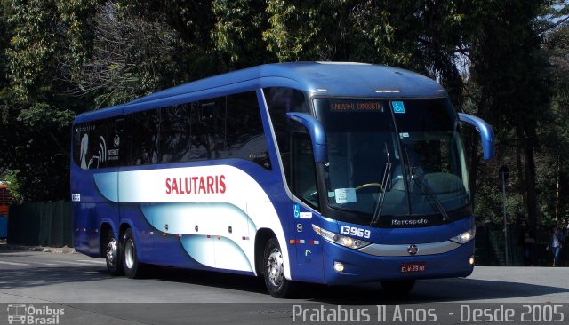 Viação Salutaris e Turismo 13969 na cidade de São Paulo, São Paulo, Brasil, por Cristiano Soares da Silva. ID da foto: 3972624.