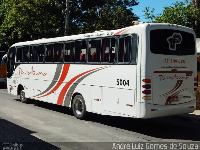 Paraibuna Transportes 5004 na cidade de Juiz de Fora, Minas Gerais, Brasil, por André Luiz Gomes de Souza. ID da foto: 3973389.