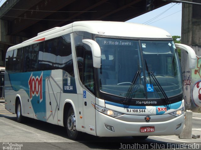 Auto Viação 1001 RJ 108.544 na cidade de Rio de Janeiro, Rio de Janeiro, Brasil, por Jonathan Silva Figueiredo. ID da foto: 3973494.