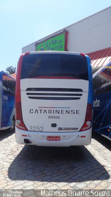 Auto Viação Catarinense 3252 na cidade de Registro, São Paulo, Brasil, por Matheus Duarte Souza. Número da foto: #3971883.