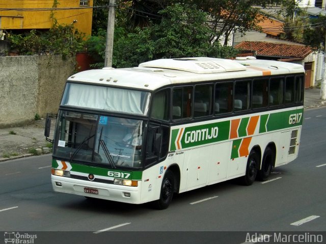 Empresa Gontijo de Transportes 6317 na cidade de Belo Horizonte, Minas Gerais, Brasil, por Adão Raimundo Marcelino. ID da foto: 3975138.