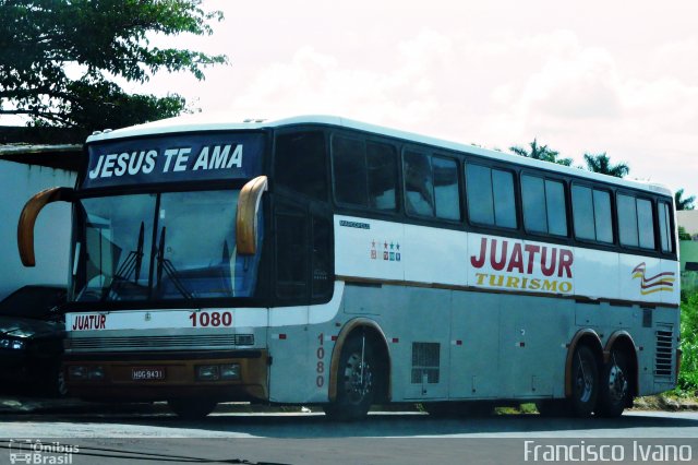 Juatur Transporte e Turismo 1080 na cidade de Tupã, São Paulo, Brasil, por Francisco Ivano. Número da foto: #3975554.