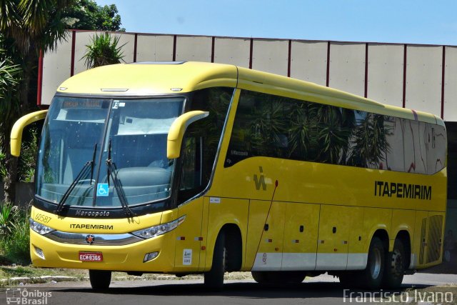 Viação Itapemirim 60587 na cidade de Ourinhos, São Paulo, Brasil, por Francisco Ivano. Número da foto: #3975595.