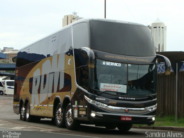 RDM Transportes e Turismo 8000 na cidade de Porto Alegre, Rio Grande do Sul, Brasil, por Sandro Alves. ID da foto: 3974166.