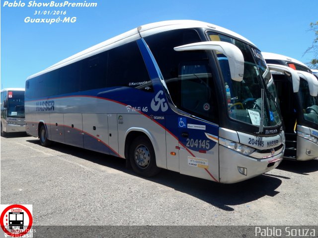 Viação Nasser 204145 na cidade de Guaxupé, Minas Gerais, Brasil, por Pablo Souza. Número da foto: #3974597.
