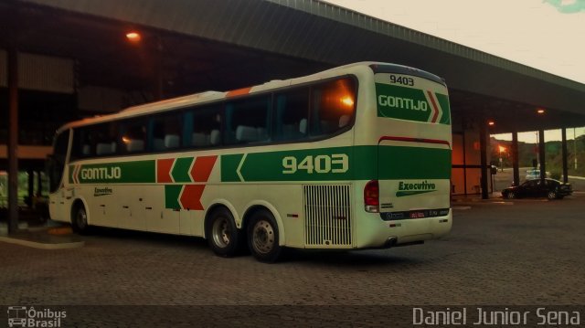Empresa Gontijo de Transportes 9403 na cidade de Itabirito, Minas Gerais, Brasil, por Daniel Junior Sena. Número da foto: #3975764.