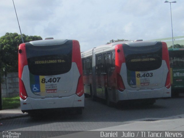 CRT - Cidade do Recife Transportes 8.407 na cidade de Recife, Pernambuco, Brasil, por Daniel  Julio. ID da foto: 3977041.