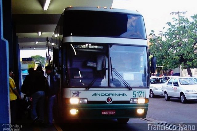 Empresa de Transportes Andorinha 5121 na cidade de Campo Grande, Mato Grosso do Sul, Brasil, por Francisco Ivano. ID da foto: 3977178.