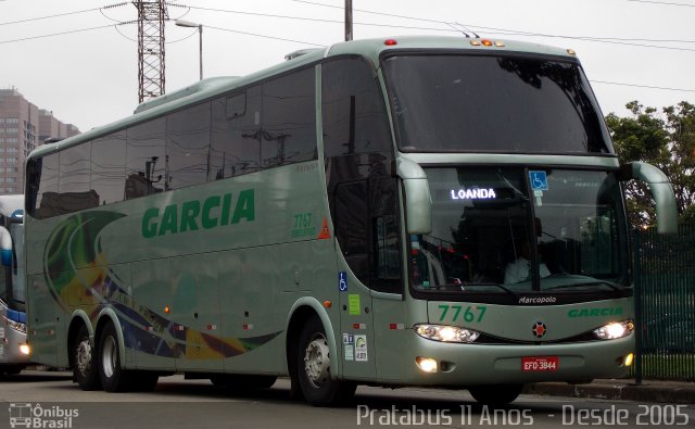 Viação Garcia 7767 na cidade de São Paulo, São Paulo, Brasil, por Cristiano Soares da Silva. Número da foto: #3976196.