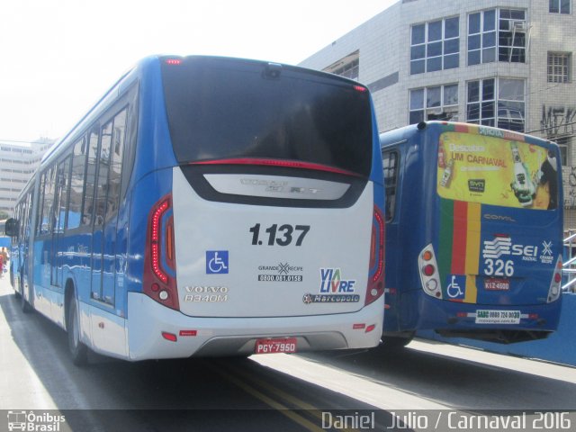 Cidade Alta Transportes 1.137 na cidade de Recife, Pernambuco, Brasil, por Daniel  Julio. Número da foto: #3977287.