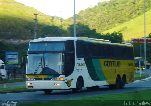 Empresa Gontijo de Transportes 15945 na cidade de Viana, Espírito Santo, Brasil, por Fábio Sales. ID da foto: 3976727.