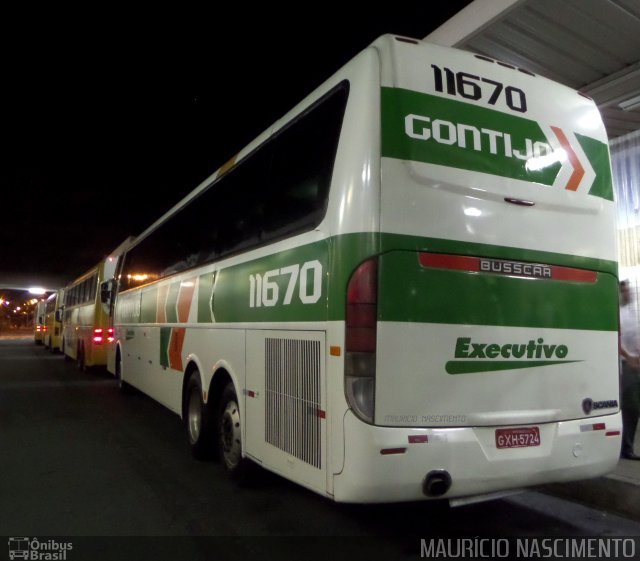 Empresa Gontijo de Transportes 11670 - Estação José Cândido na cidade de Belo Horizonte, Minas Gerais, Brasil, por Maurício Nascimento. ID da foto: 3978067.