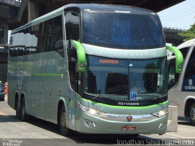 Viação Garcia 7847 na cidade de Rio de Janeiro, Rio de Janeiro, Brasil, por Jonathan Silva Figueiredo. Número da foto: #3977969.