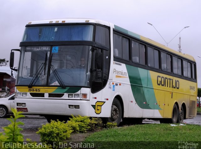 Empresa Gontijo de Transportes 11445 na cidade de Feira de Santana, Bahia, Brasil, por Felipe Pessoa de Albuquerque. ID da foto: 3977632.