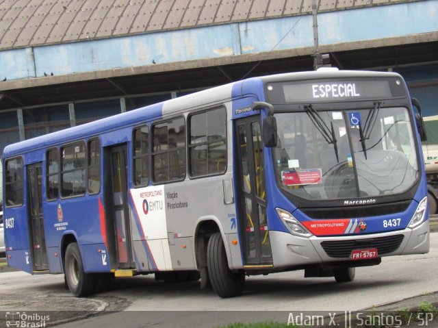 Viação Piracicabana 8437 na cidade de Santos, São Paulo, Brasil, por Adam Xavier Rodrigues Lima. Número da foto: #3979158.