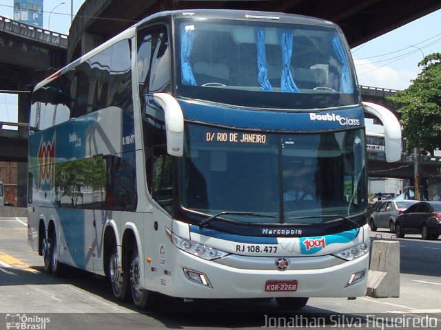 Auto Viação 1001 RJ 108.477 na cidade de Rio de Janeiro, Rio de Janeiro, Brasil, por Jonathan Silva Figueiredo. Número da foto: #3979010.