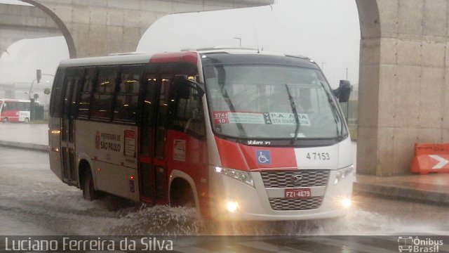 Pêssego Transportes 4 7153 na cidade de São Paulo, São Paulo, Brasil, por Luciano Ferreira da Silva. ID da foto: 3980259.