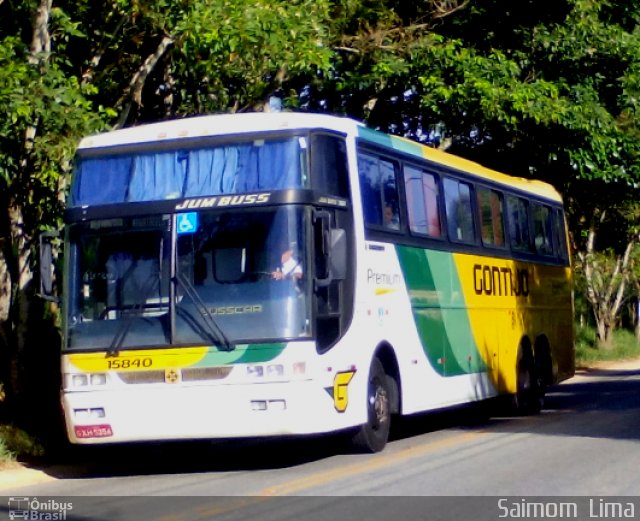 Empresa Gontijo de Transportes 15840 na cidade de Alegre, Espírito Santo, Brasil, por Saimom  Lima. ID da foto: 3980835.