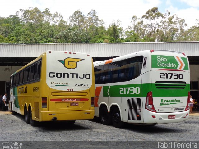 Empresa Gontijo de Transportes 15490 na cidade de Belo Horizonte, Minas Gerais, Brasil, por Fabri Ferreira. ID da foto: 3980649.