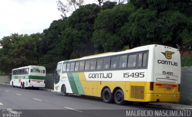 Empresa Gontijo de Transportes 15495 na cidade de Belo Horizonte, Minas Gerais, Brasil, por Maurício Nascimento. ID da foto: 3980934.