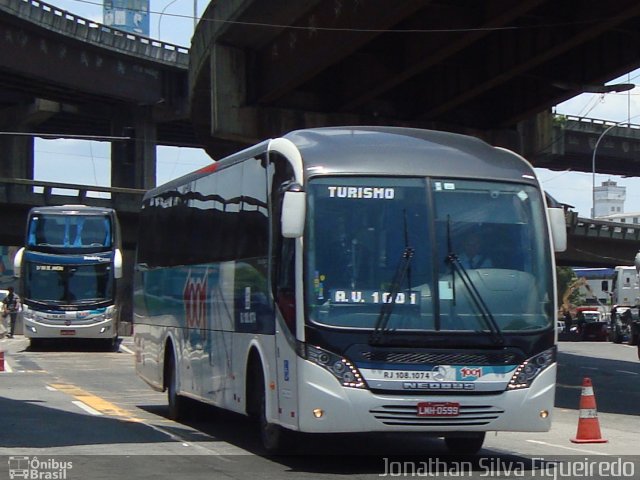 Auto Viação 1001 RJ 108.1074 na cidade de Rio de Janeiro, Rio de Janeiro, Brasil, por Jonathan Silva Figueiredo. Número da foto: #3979007.