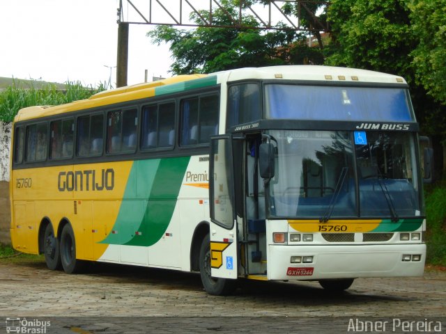 Empresa Gontijo de Transportes 15760 na cidade de Governador Valadares, Minas Gerais, Brasil, por Abner Pereira. ID da foto: 3980184.