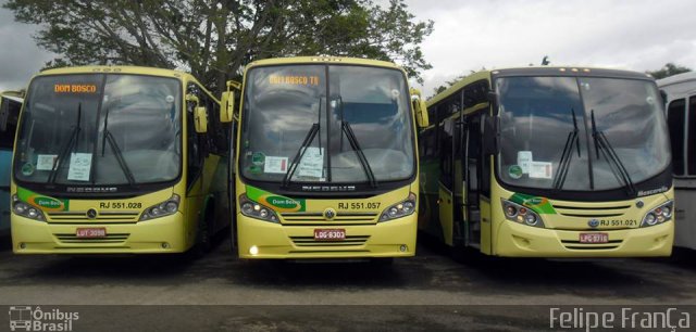 Dom Bosco Turismo e Transportes RJ 551.057 na cidade de Duque de Caxias, Rio de Janeiro, Brasil, por Felipe França. Número da foto: #3978361.