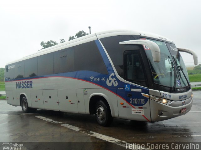 Viação Nasser 210115 na cidade de Mogi Mirim, São Paulo, Brasil, por Felipe Soares Carvalho. Número da foto: #3979018.
